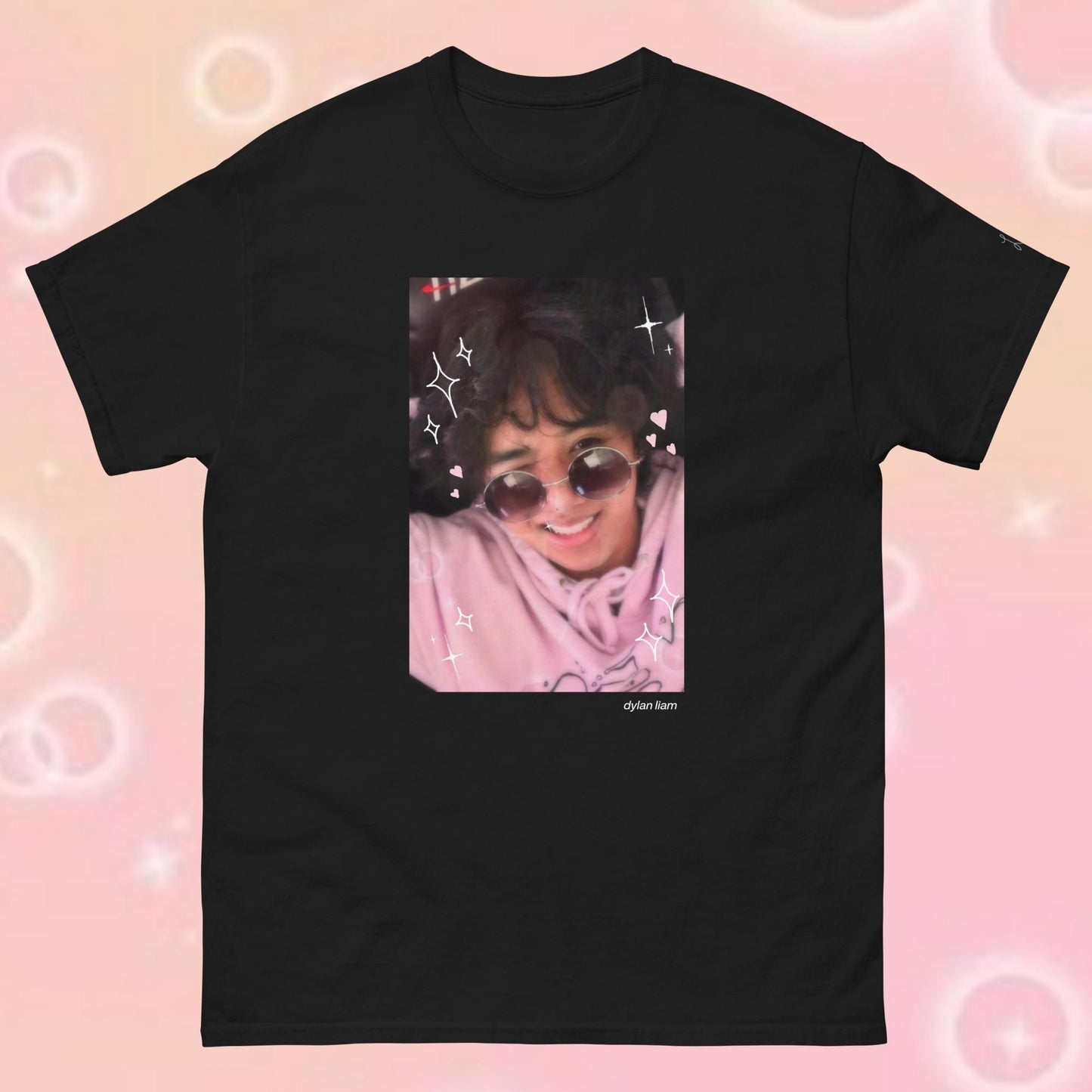 'shoujo manga liam' black t-shirt