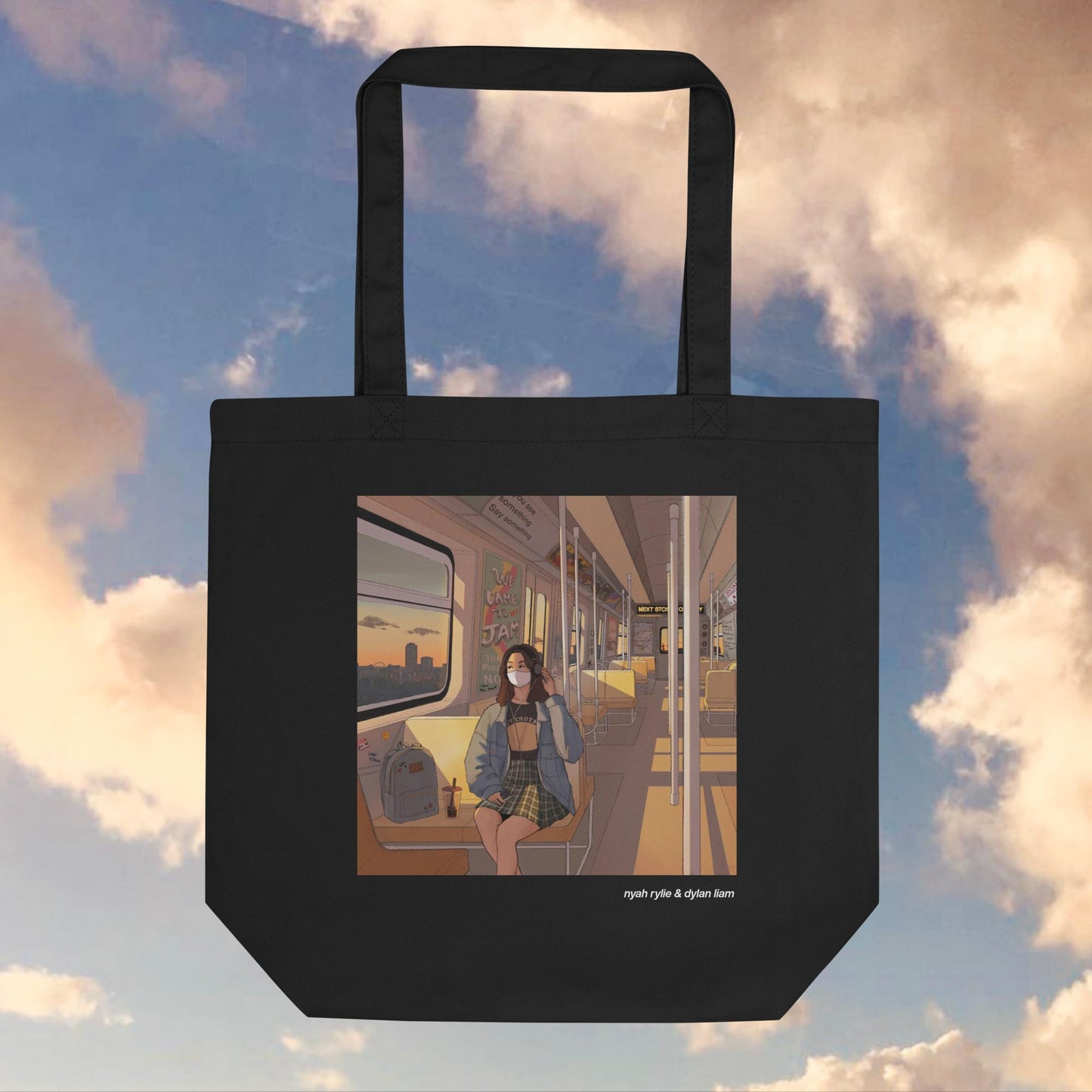 'filling in the spaces' eco tote bag